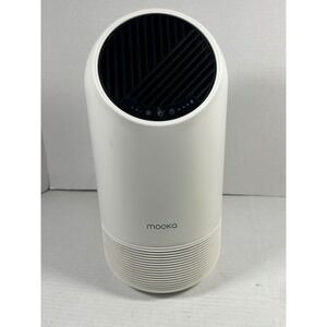 Mooka Allo Air Purifier White Compact HEPA Filter 3 Speed Timer 35W 120V